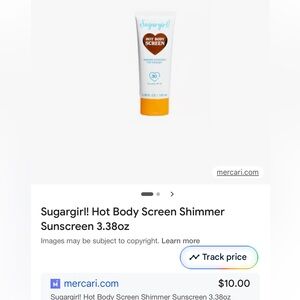 Hot Body Screen Shimmer Sunscreen SPF 30 - Sugargirl
